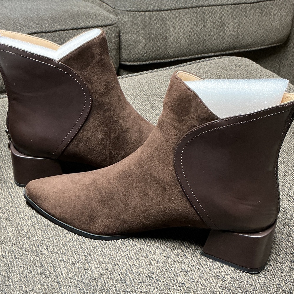 Journee Brown Women's Booties NIB size 12 - Picture 7 of 7